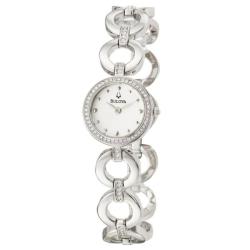 Bulova Women's 'Bracelet' Stainless Steel Swarovski Crystals Quartz Watch