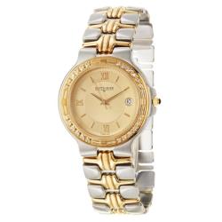 Wittnauer Men's 'International' Stainless and Yellow Goldplated Steel Diamonds Quartz Watch