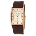 Skagen Men's 'Modern' Rose Goldplated Stainless Steel and Brown Leather ...