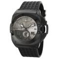 Technomarine Men's 'Blackwatch' Black PVD-coated Stainless Steel and Black Rubber Quartz Watch