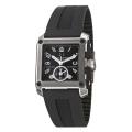 Baume & Mercier Men's 'Hampton' Stainless Steel, Titanium and Black Rubber Automatic Watch
