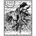 Magenta 'Tropical Flower' Cling Stamps