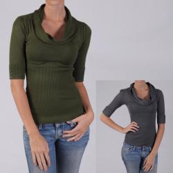Ci Sono by Journee Junior's Cowlneck Half-sleeve Sweater