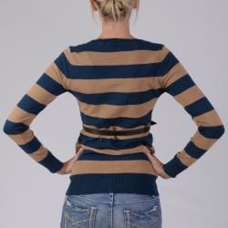 Ci Sono by Journee Juniors Striped Belted Cardigan