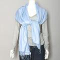 Pashmina Blue Silk-blend Shawl