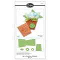 Sizzix Bigz Pro Card & Pocket, Flower Pot with Flowers & Leaf Die
