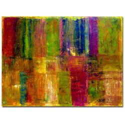 Michelle Calkins 'Color Panel Abstract' Canvas Art