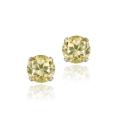 Glitzy Rocks 14k White Gold 2 1/10ct TGW 6mm Citrine Stud Earrings