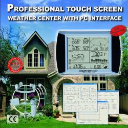 SVP WA1080PC Wireless Touchscreen Weather Station with Solar Powered Outdoor Kit