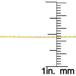 14k Yellow Gold 16-inch Reflection Box Chain 