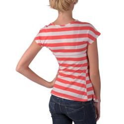 Adi Designs Junior's Striped Scoop Neck Top
