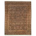 Asian Hand-knotted Royal Kerman Grey Wool Rug (5' x 7')