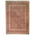 Asian Hand-knotted Royal Kerman Red Wool Rug (5' x 7')