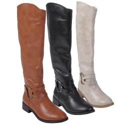 Journee Collection Women's 'Charming-01' Ring Accent Tall Boots
