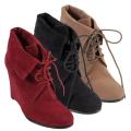 Hailey Jeans Co Women's 'Jetti-21' Lace-up Wedge Boots