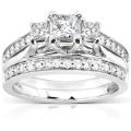 14k White Gold 4/5ct TDW Diamond Bridal Ring Set (H-I, I1-I2)