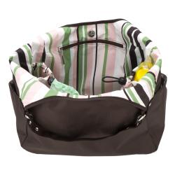 JP Lizzy Mocha Mint Diaper Satchel