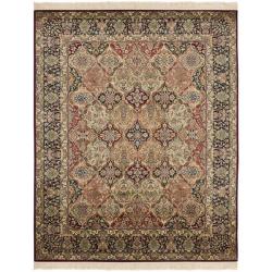 AsianHand-knotted Royal Kerman Multicolored Wool Rug (9' x 12')