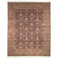 Asian Hand-knotted Royal Kerman Purple and Green Wool Rug (6' x 9')