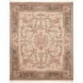 Asian Hand-knotted Royal Kerman Beige and Tan Wool Rug (8' x 10')