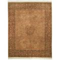 Asian Hand-knotted Royal Kerman Beige/ Brown Brown Wool Rug (8' x 10')