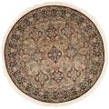 Asian Hand-knotted Royal Kerman Multicolor Wool Rug (6' Round)