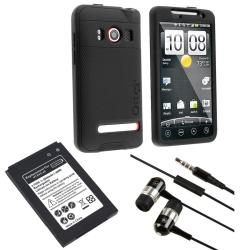 Otterbox OEM Black Impact Case/ Headset/ Battery for HTC EVO 4G