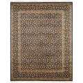 Asian Hand-knotted Royal Kerman Blue Wool Rug (6' x 9')