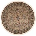 Asian Hand-knotted Royal Kerman Multicolor Wool Rug (6' Round)