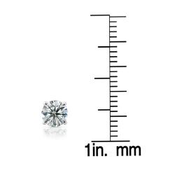 14k White Gold 1ct TDW Clarity-Enhanced Certified Diamond Earrings (GH, SI1-SI2)