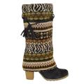 Muk Luks Women's Animal Knit Boots