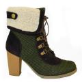 Muk Luks Women's Loden Crochet Knit Lace-up Boots
