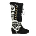 Muk Luks Women's Ebony Lace-up Faux-fur Boots