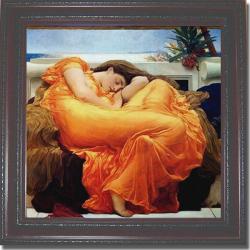 Lord Frederick Leighton 'Flaming June' Framed Canvas