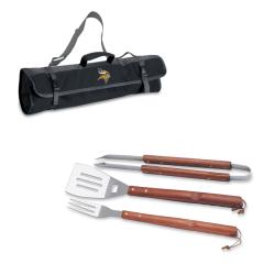 Picnic Time Minnesota Vikings 3-piece BBQ Tote