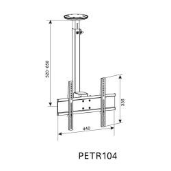 Pyle 17 to 37-inch Motorized TV Tilted Ceiling Mount