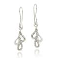 Sterling Silver Diamond Accent Teardrops Dangle Earrings
