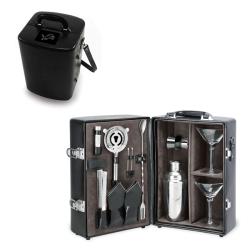 Picnic Time Detroit Lions Black Manhattan Cocktail Case