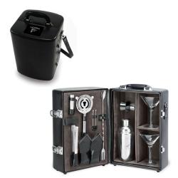 Picnic Time Atlanta Falcons Black Manhattan Cocktail Case