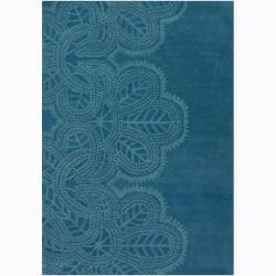 Hand-tufted Mandara New Zealand Wool Rug (7'9 x 10'6)