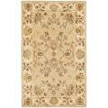 Handmade Farahan Ivory/ Light Grey Hand-spun Wool Rug (2' x 3')