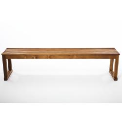 Teak Honey Brown Backless Bench