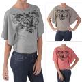Adi Designs Junior's Butterfly-sleeve Graphic Print Tee