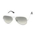 Ray-Ban White Metal Aviator Sunglasses