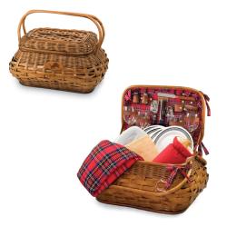 Picnic Time Detroit Lions Red Tartan Picnic Set