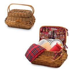 Picnic Time Cleveland Browns Red Tartan Picnic Set