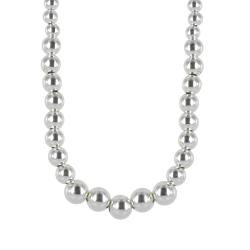 Sunstone Sterling Silver Graduated Bead Necklace