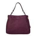 Lanvin 'Amalia' Dark Purple Quilted Leather Shoulder Bag