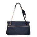 Lanvin Navy Blue Lambskin Leather Shoulder Bag