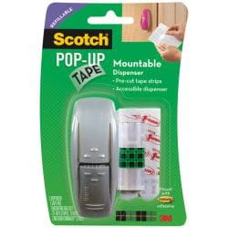Scotch Pop-Up Mountable Tape Dispenser with Pre-Cut Strips